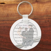 ハートス結婚ホワイトのKeyChain キーホルダー (正面)