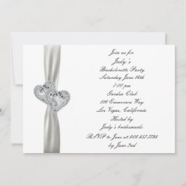 ハートス結婚ホワイトバチェロレッテ招待状 招待状