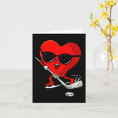 ハートス遊アイスホッケーキュートバレンティンズデイスポーツ カード (黄色い花)