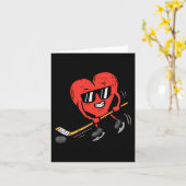 ハートス遊アイスホッケーヴァレンティーンズデイラブスポーツ カード (黄色い花)