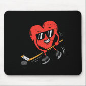 ハートス遊アイスホッケーヴァレンティーンズデイラブスポーツ マウスパッド (正面)