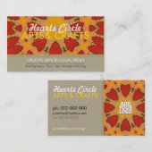 ハートス鮮やかクル名刺 名刺 (正面/裏面)