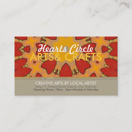 ハートス鮮やかクル名刺 名刺 (正面)