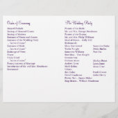 ハートズアフラッター結婚式 プログラム (裏面)