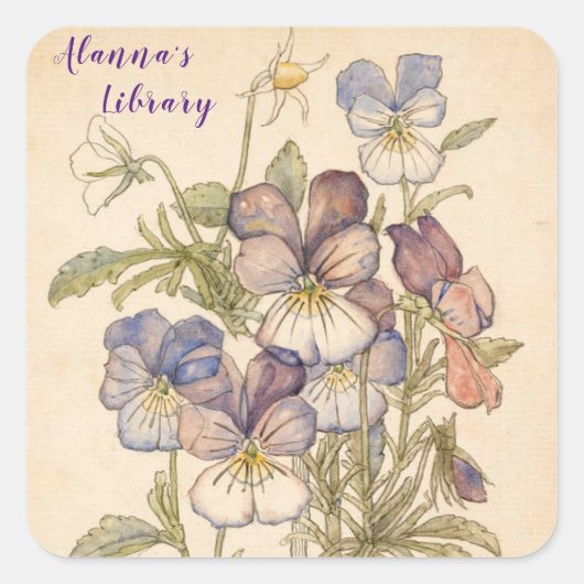 ハートズイーズウォーベルスウィックバイチャールズ・マッキントッシュ スクエアシール (正面)