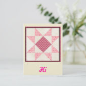 ハートズオブラブキルト ポストカード (スタンド正面)