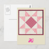 ハートズオブラブキルト ポストカード (正面/裏面)