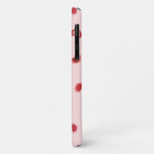 ハートズオンパステルピンクinピンクからレッドグラデーション Case-Mate iPhoneケース (裏面/左)