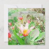 ハートズデライトカウフマニアナチューリップ招待状 招待状 (正面)