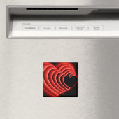 ハートズーム赤 マグネット (インサイチュ (食洗機))