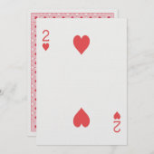 ハートズ・カ遊ード・ラスベガスの2結婚つ 招待状 (正面/裏面)