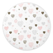 ハートセラミックノブ セラミックノブ (正面)