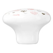 ハートセラミックノブ セラミックノブ (側面)