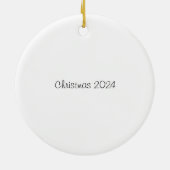 ハートセラミック円状オーナメントを持つナース セラミックオーナメント (裏面)