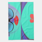 ハートセルフィー キッチンタオル (縦)