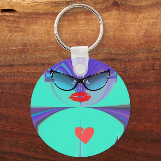 ハートセルフィー キーホルダー (正面)