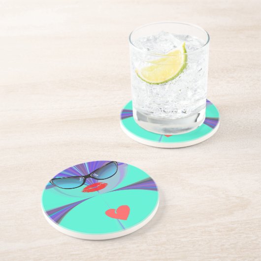 ハートセルフィー コースター (側面)