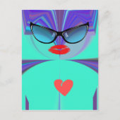 ハートセルフィー ポストカード (正面)
