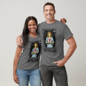 ハートセンタードマム 宇宙芸術 タロットカードスタイル Tシャツ (ユニセックス)