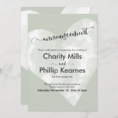 ハートセージグリーン結婚延期の発表 (正面/裏面)