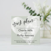 ハートセージ結婚グリーン延期の新しい計画カード (スタンド正面)