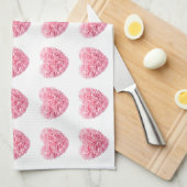 ハートタオル キッチンタオル (四つ折り)