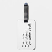 ハートタグ付きスコットランド犬 ラゲッジタグ (裏面縦)