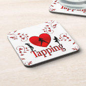 ハートタップダンスデザイン コースター (左側)