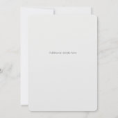 ハートタトゥーハンドスケッチ結婚式招待状 招待状 (裏面)