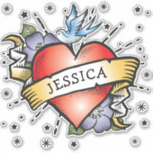 ハートタトゥー シール (正面)