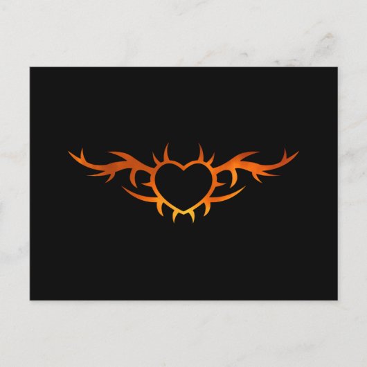 ハートタトゥー ポストカード (正面)