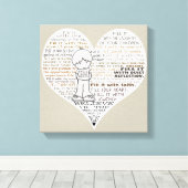 ハートタンを満たす キャンバスプリント (インサイチュ (ウッドフロア))