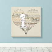 ハートタンを満たす キャンバスプリント (インサイチュ (ウッドフロア))