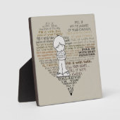 ハートタンを満たす フォトプラーク (正面)