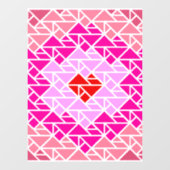 ハートタングラムパターン ウィンドウサイン (シート)