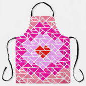 ハートタングラムパターン エプロン (正面)