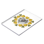 ハートダイヤモンドジェムストーンアート ノートブック (左側)