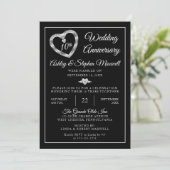 ハートダイヤモンド10周年ウェディングパーティー 招待状 (スタンド正面)