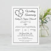 ハートダイヤモンド 25周年記念結婚パーティー 招待状 (スタンド正面)