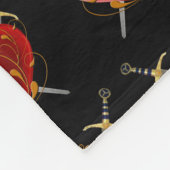 ハートダガーフリースブランケット フリースブランケット (角)