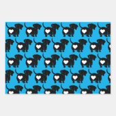 ハートダックスラッピング紙シートセット ラッピングペーパーシート (正面2)