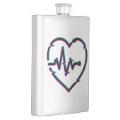 ハートチェッククラシックフラスコ フラスク (右)