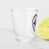 ハートチェックショットガラス ショットグラス (左)