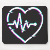 ハートチェックマウスパッド マウスパッド (正面)