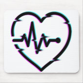 ハートチェックマウスパッド マウスパッド (正面)