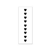 ハートチェックリスト箇条書きジャーナルのジャーナル ラバースタンプ (インプリント)