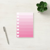 ハートチェックリストPink Post-It Note Pad ポストイット (オフィス)