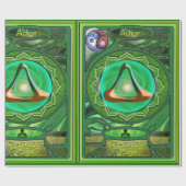 ハートチャクラアクションラッピング紙 ラッピングペーパー (フラット)