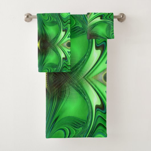 ハートチャクラエネルギー繰り返しパターン バスタオルセット (インサイチュ)