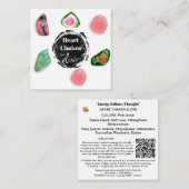 *~*ハートチャクラエリクシルAP64ストーンズ ノートカード (正面/裏面)